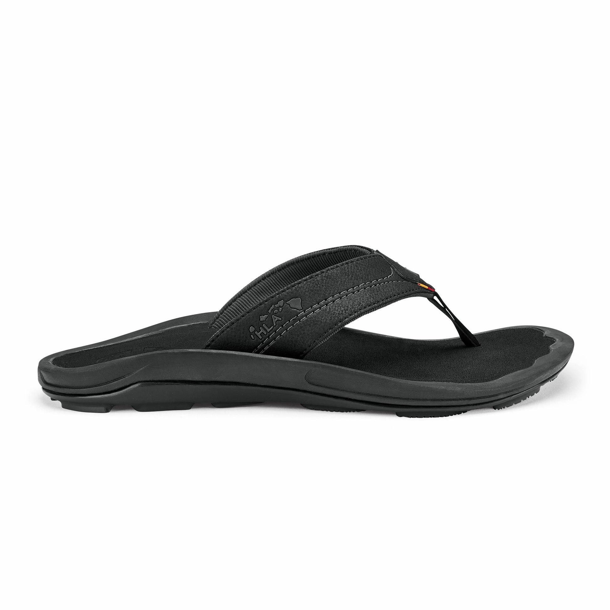 Olukai Kīpī Comfortable Beach Sandals - Black