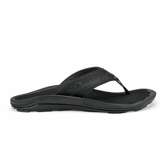 Olukai Kīpī Comfortable Beach Sandals - Black