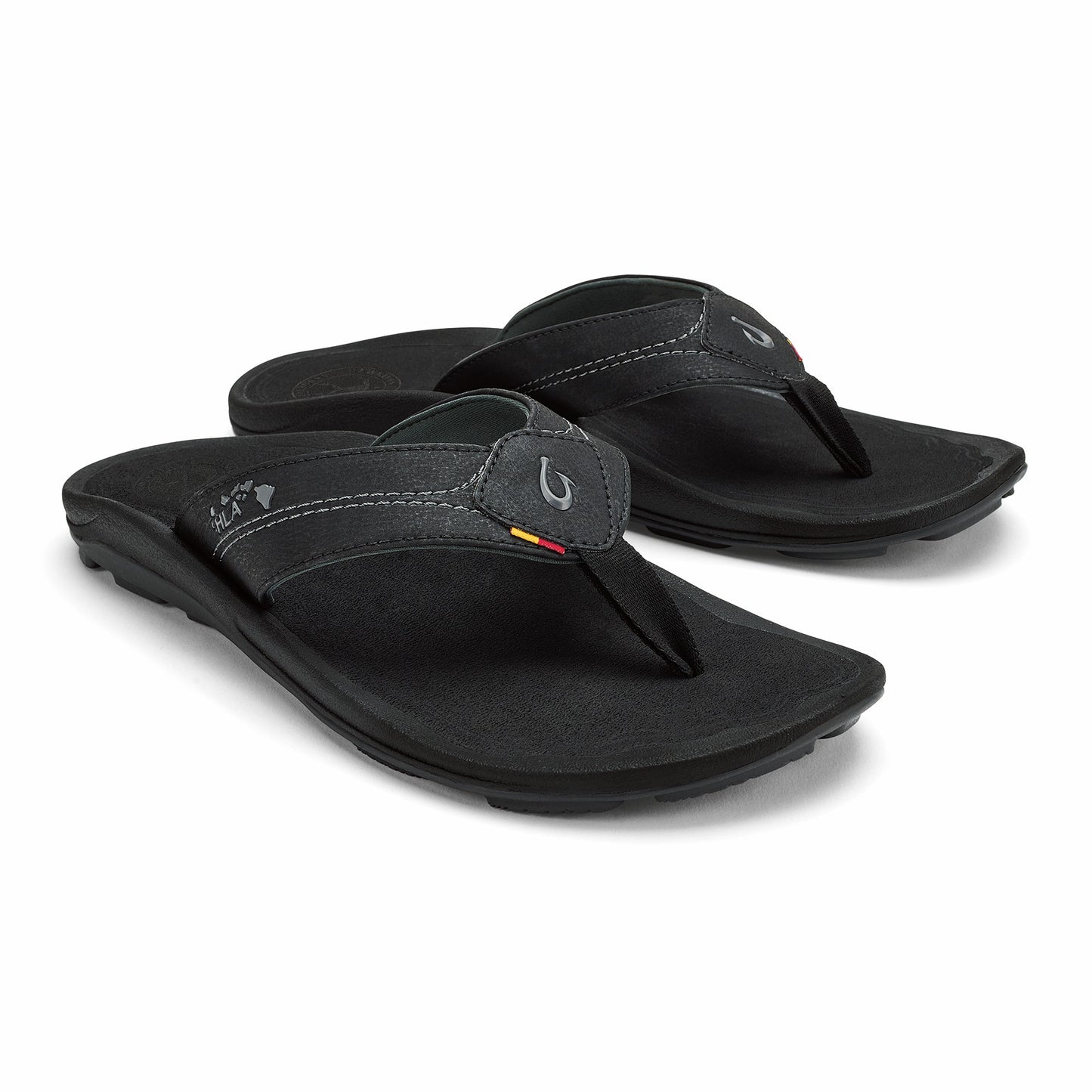 Olukai Kīpī Comfortable Beach Sandals - Black