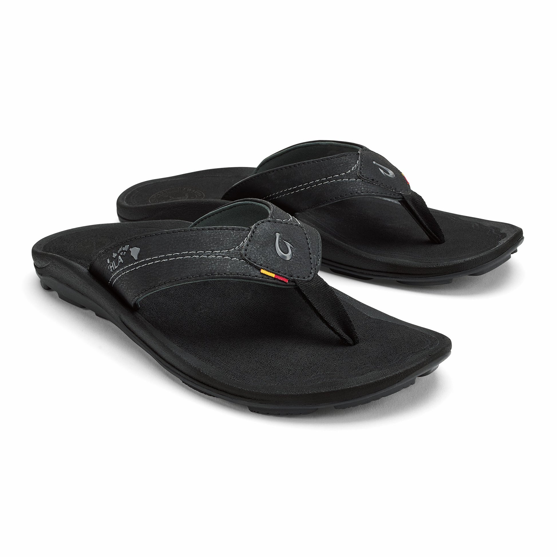Olukai Kīpī Comfortable Beach Sandals - Black