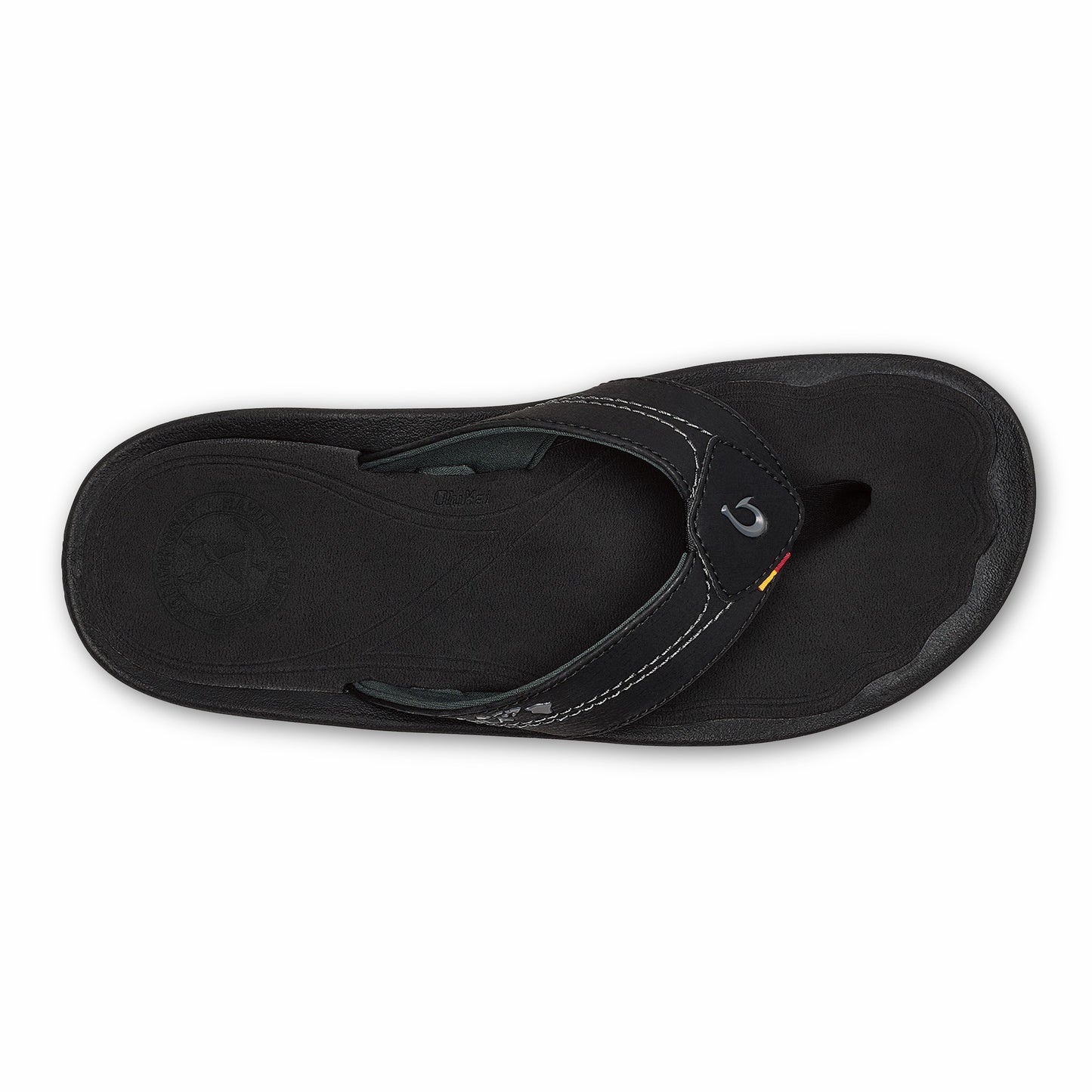 Olukai Kīpī Comfortable Beach Sandals - Black