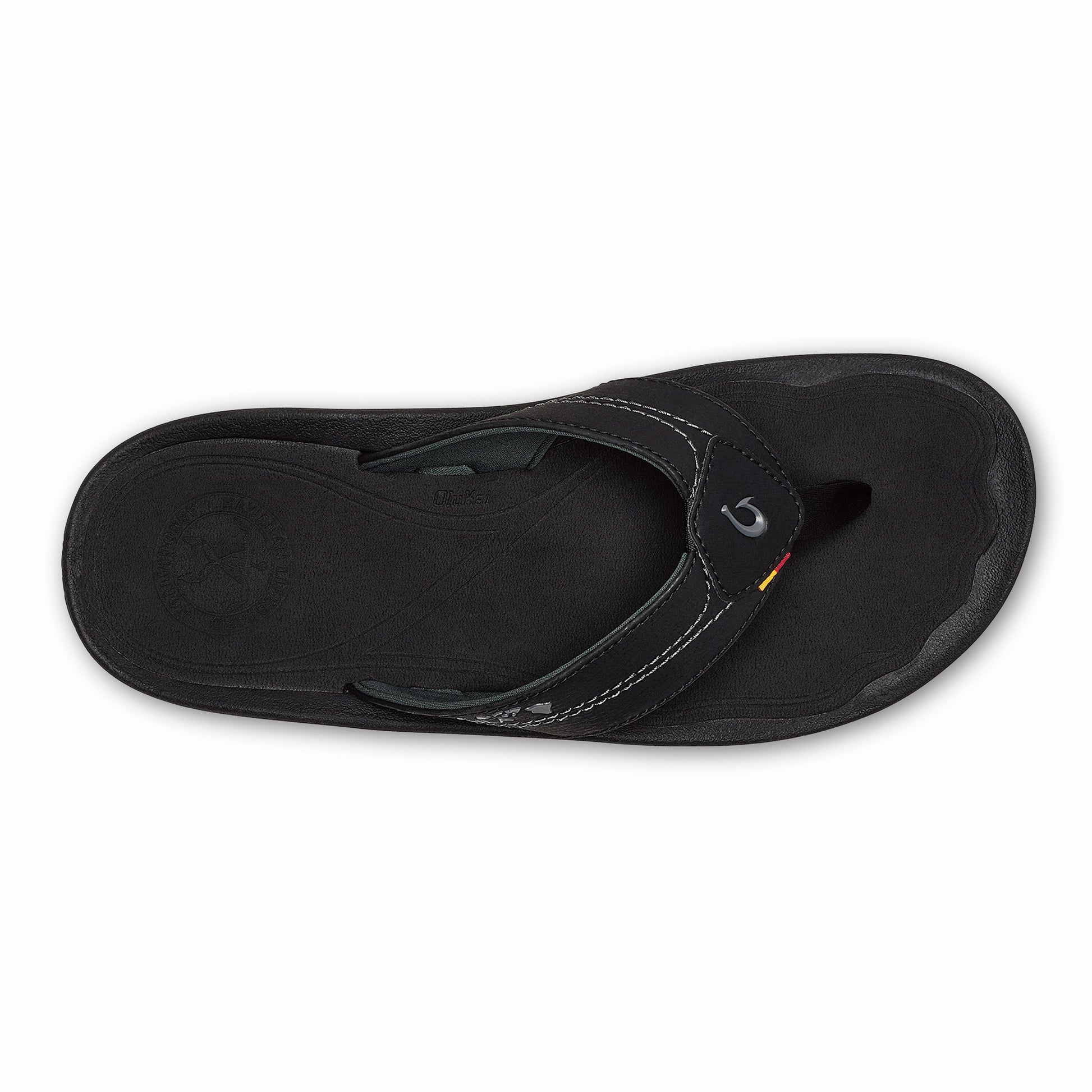 Olukai Kīpī Comfortable Beach Sandals - Black