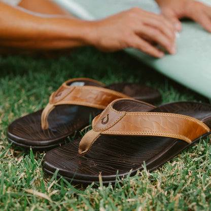 Olukai Hikianalia - Tan / Dark Java