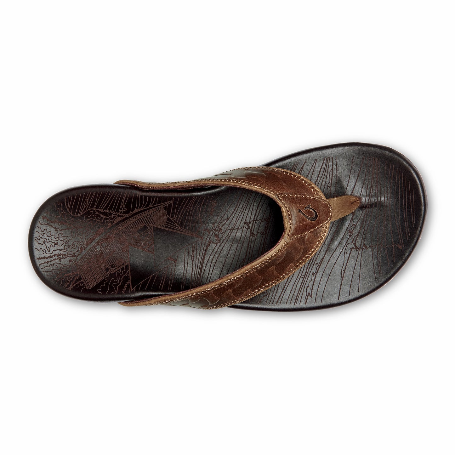 Olukai Hikianalia - Tan / Dark Java