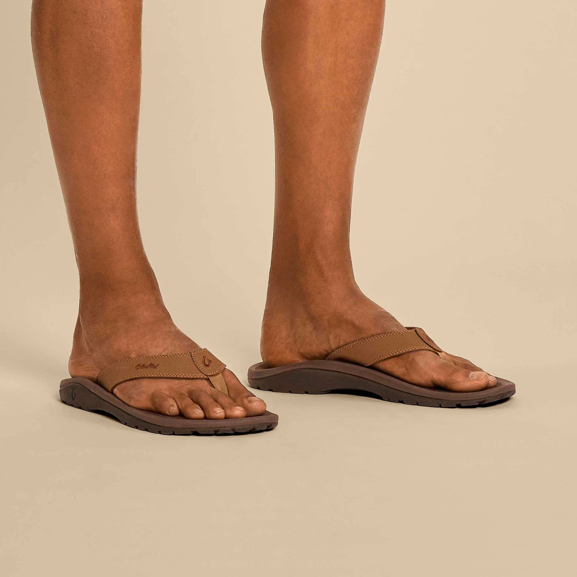 Olukai ‘Ohana Best Selling Beach Sandals - Tan / Dark Java