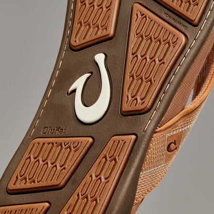 Olukai Tuahine Waterproof Leather Beach Sandals - Toffee