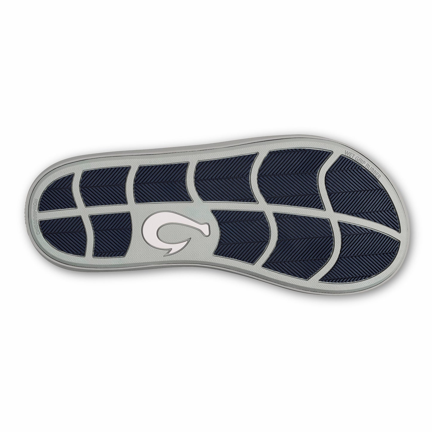 Olukai Pili Waterproof Leather Sandals - Ash / Mood Indigo