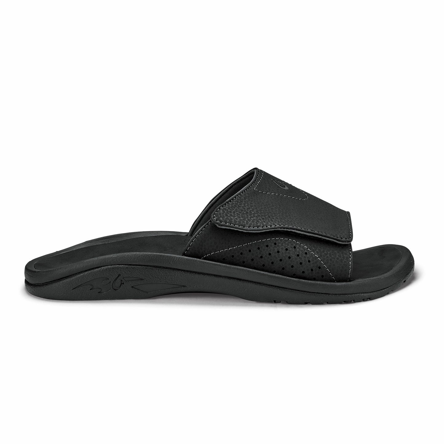 Olukai Nalu Slide Beach Slide Sandals - Black