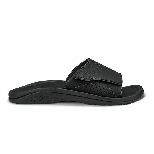 Olukai Nalu Slide Beach Slide Sandals - Black