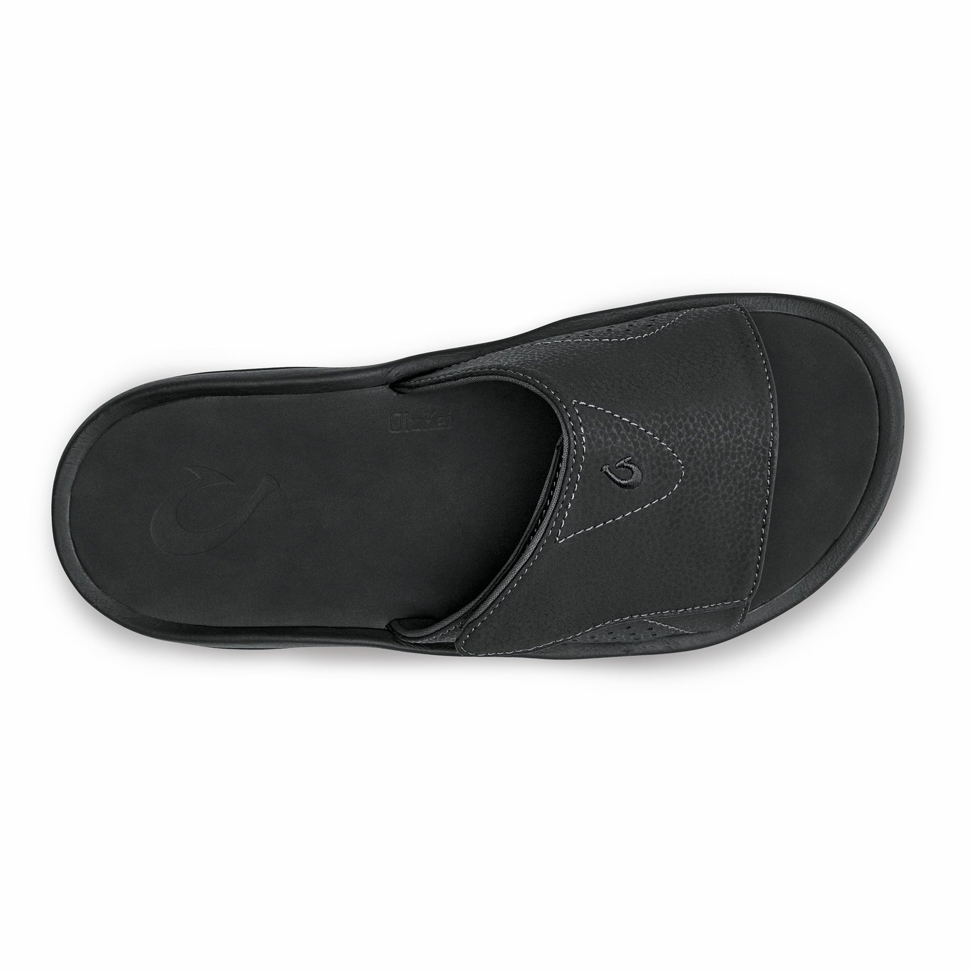 Olukai Nalu Slide Beach Slide Sandals - Black