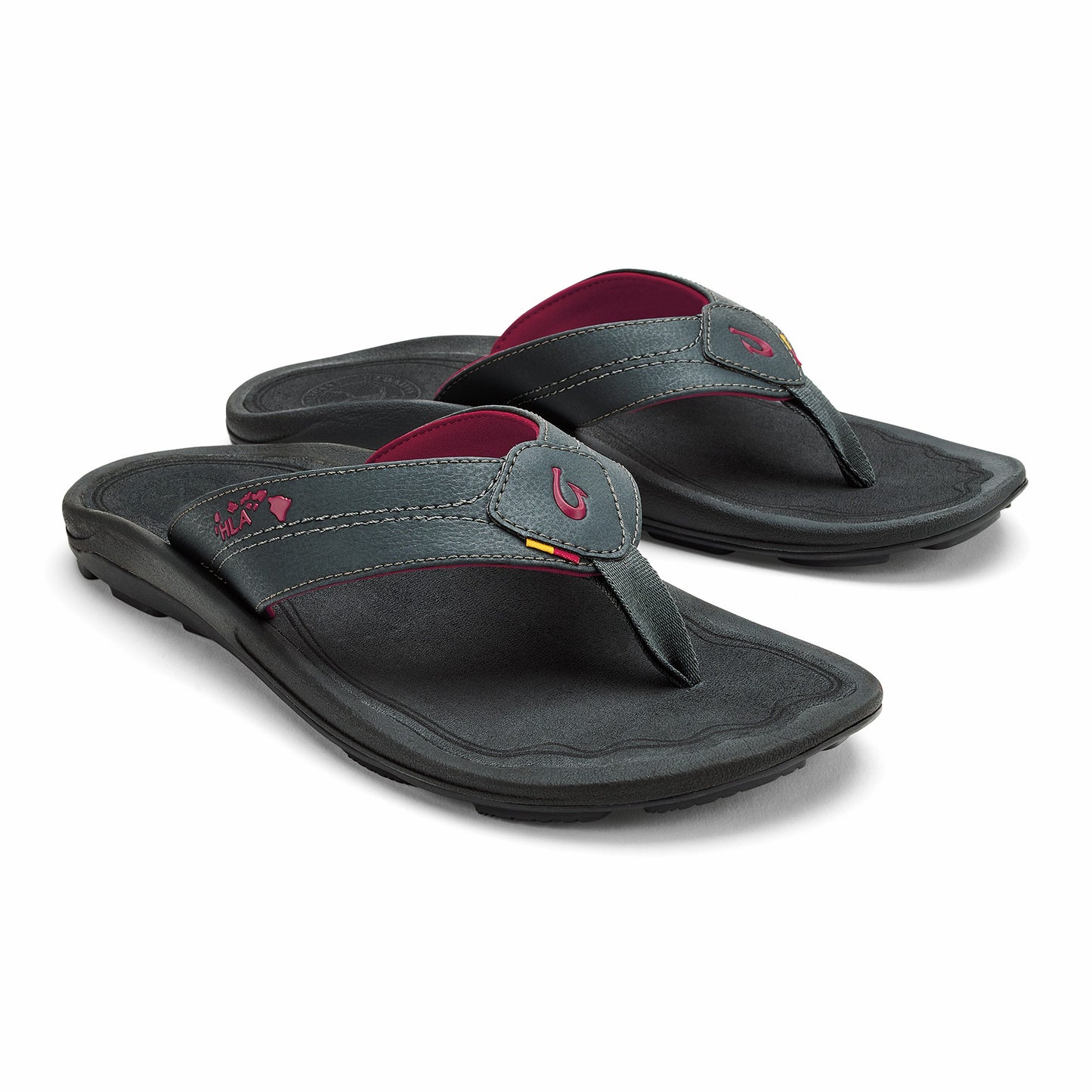 Olukai Kīpī Comfortable Beach Sandals - Dark Shadow