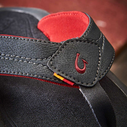 Olukai Kīpī Comfortable Beach Sandals - Dark Shadow