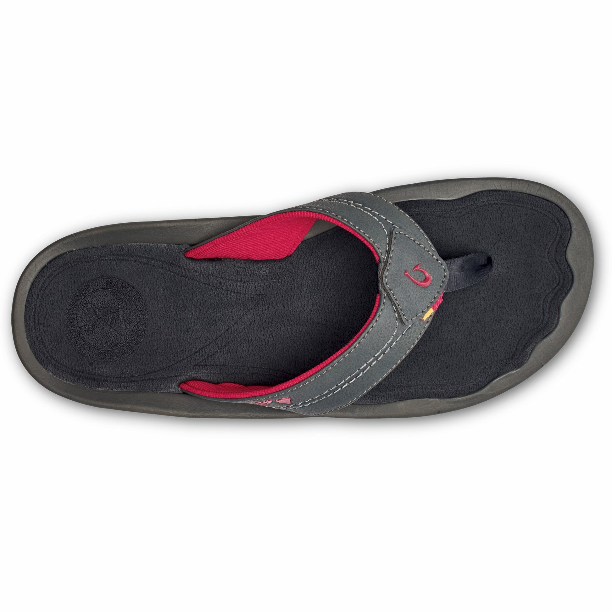 Olukai Kīpī Comfortable Beach Sandals - Dark Shadow