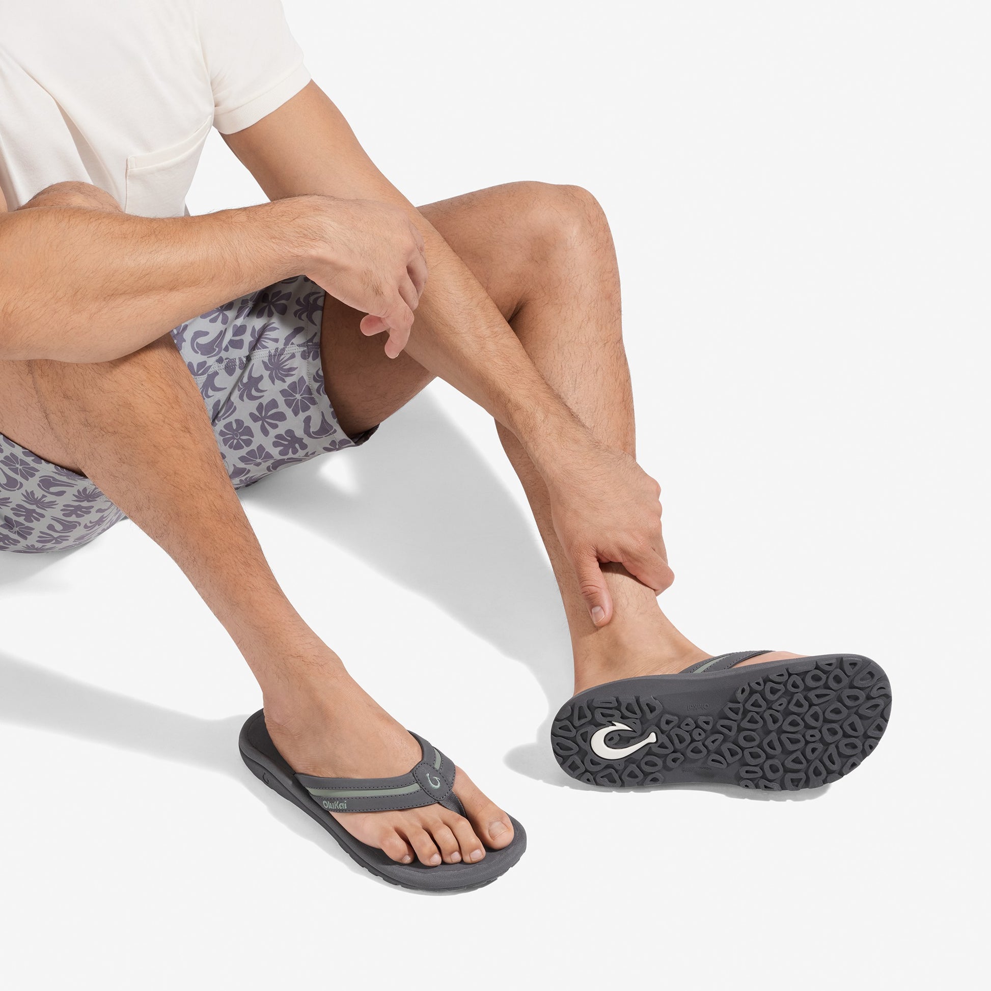 Olukai 'Ohana Pālua - Tradewind Grey / Seagreen