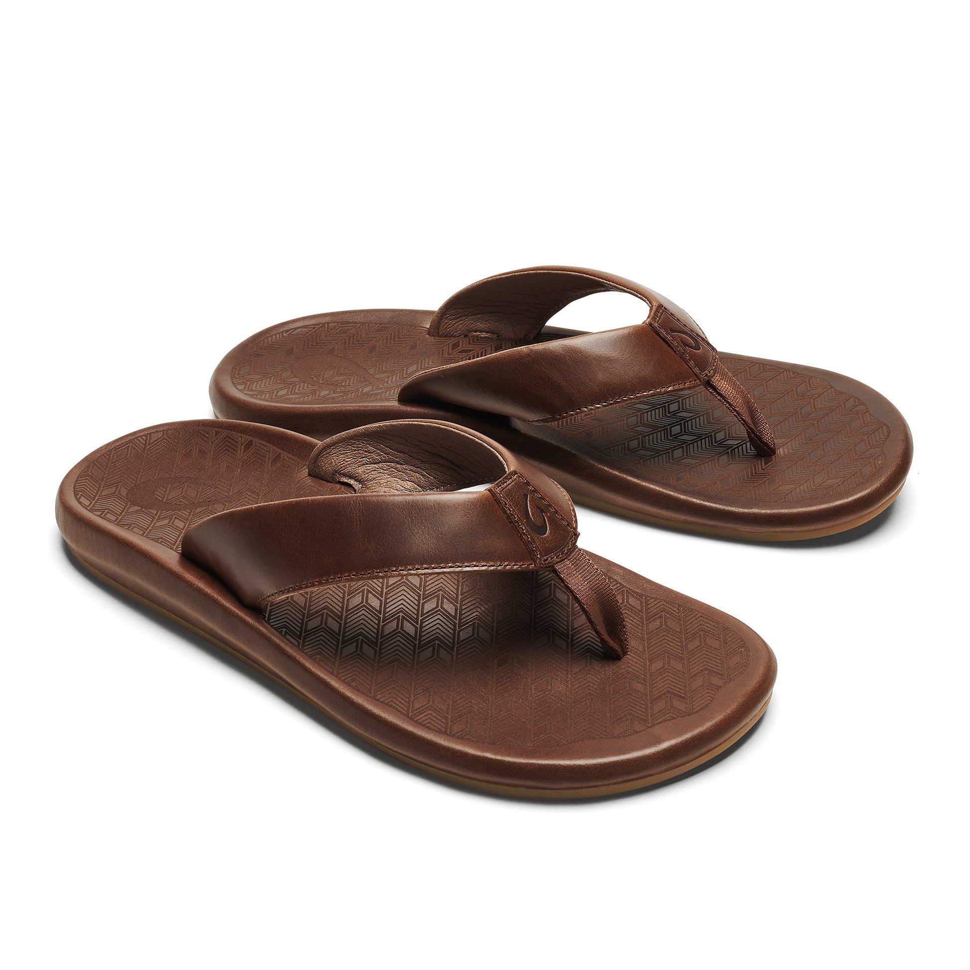 Olukai ‘Ilikai Men‘s Leather Sandals - Toffee