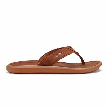 Olukai Pili Waterproof Leather Sandals - Fox