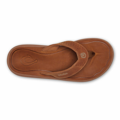 Olukai Pili Waterproof Leather Sandals - Fox