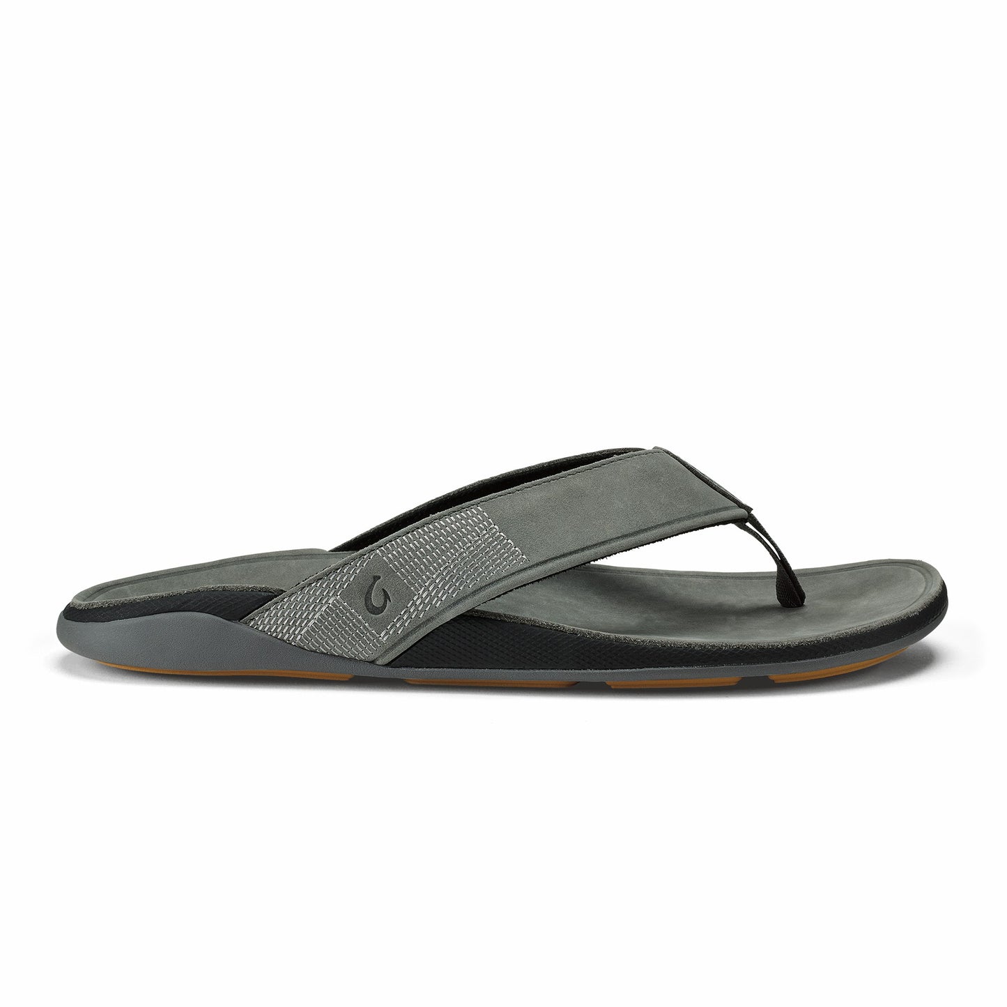 Olukai Tuahine Waterproof Leather Beach Sandals - Rock
