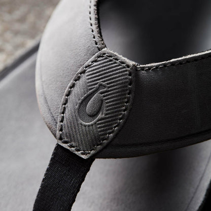Olukai Tuahine Waterproof Leather Beach Sandals - Rock