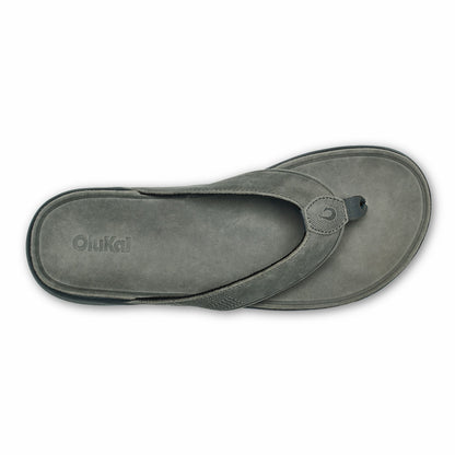 Olukai Tuahine Waterproof Leather Beach Sandals - Rock