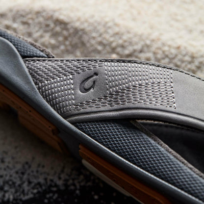 Olukai Tuahine Waterproof Leather Beach Sandals - Rock
