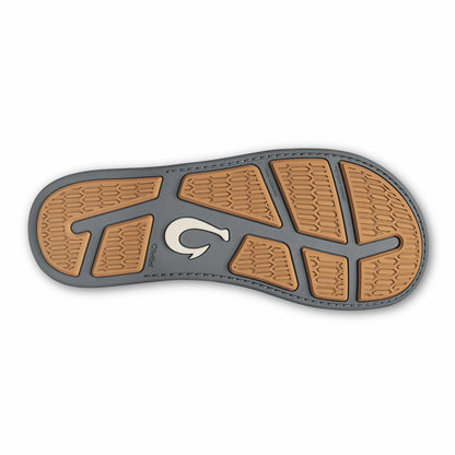 Olukai Tuahine Waterproof Leather Beach Sandals - Rock