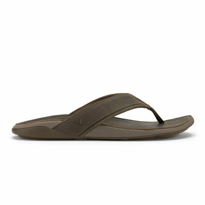 Olukai Tuahine Waterproof Leather Beach Sandals - Canteen