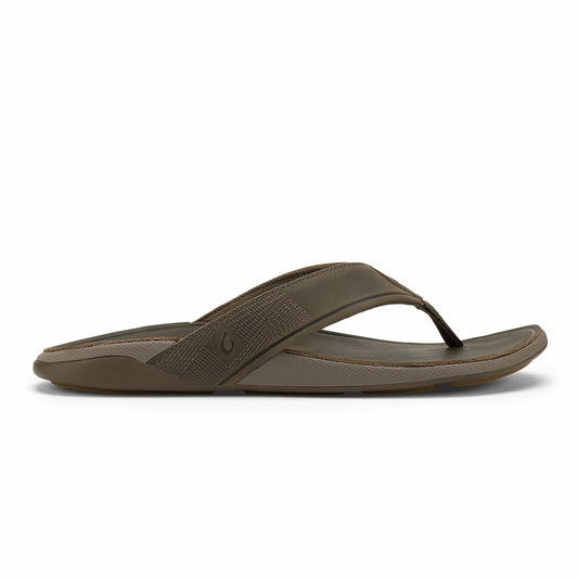 Olukai Tuahine Waterproof Leather Beach Sandals - Canteen