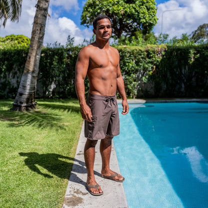 Olukai Tuahine Waterproof Leather Beach Sandals - Canteen