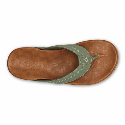Olukai Hiapo - Odyssey Grey / Sahara Leather Beach Sandals