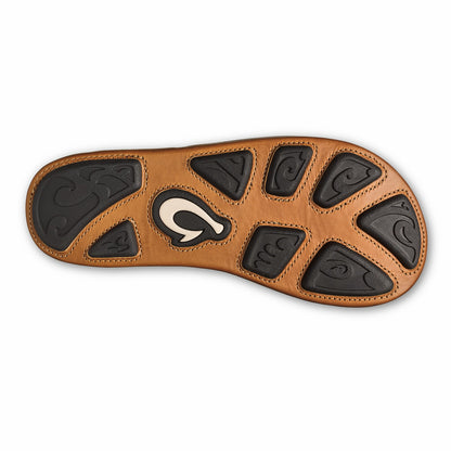 Olukai Hiapo - Odyssey Grey / Sahara Leather Beach Sandals
