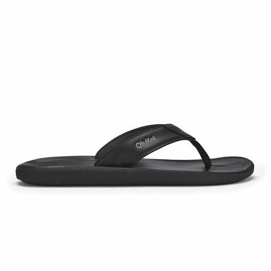 Olukai Pili Waterproof Leather Sandals - Lava Rock
