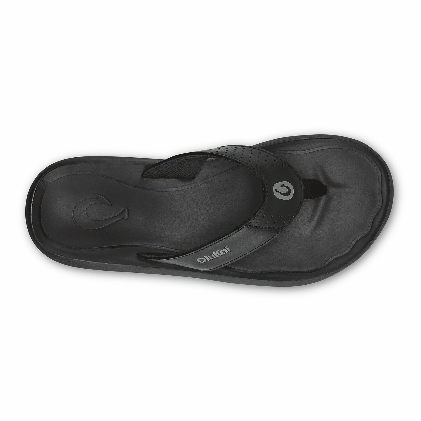 Olukai Pili Waterproof Leather Sandals - Lava Rock