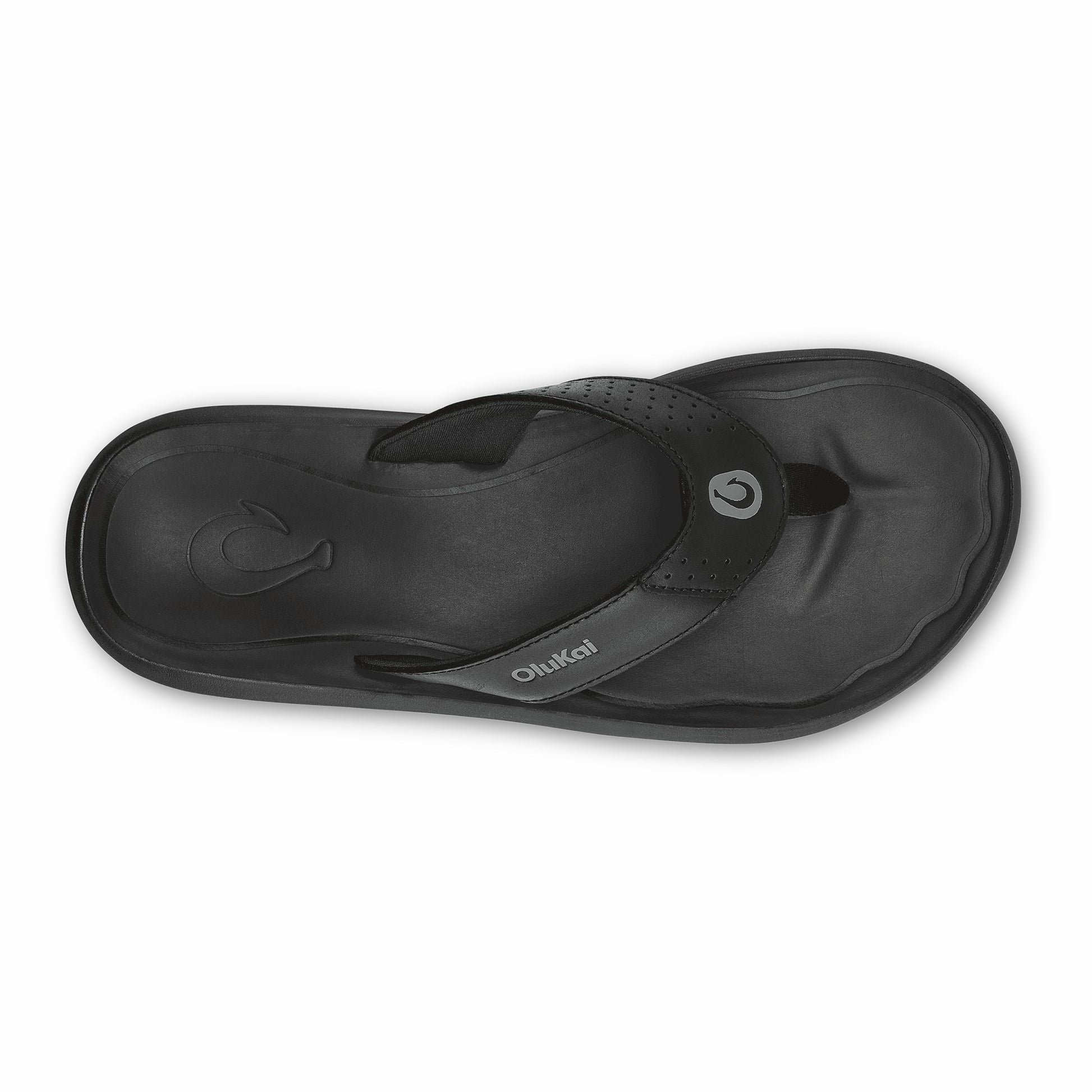 Olukai Pili Waterproof Leather Sandals - Lava Rock