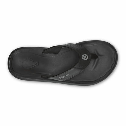 Olukai Pili Waterproof Leather Sandals - Lava Rock