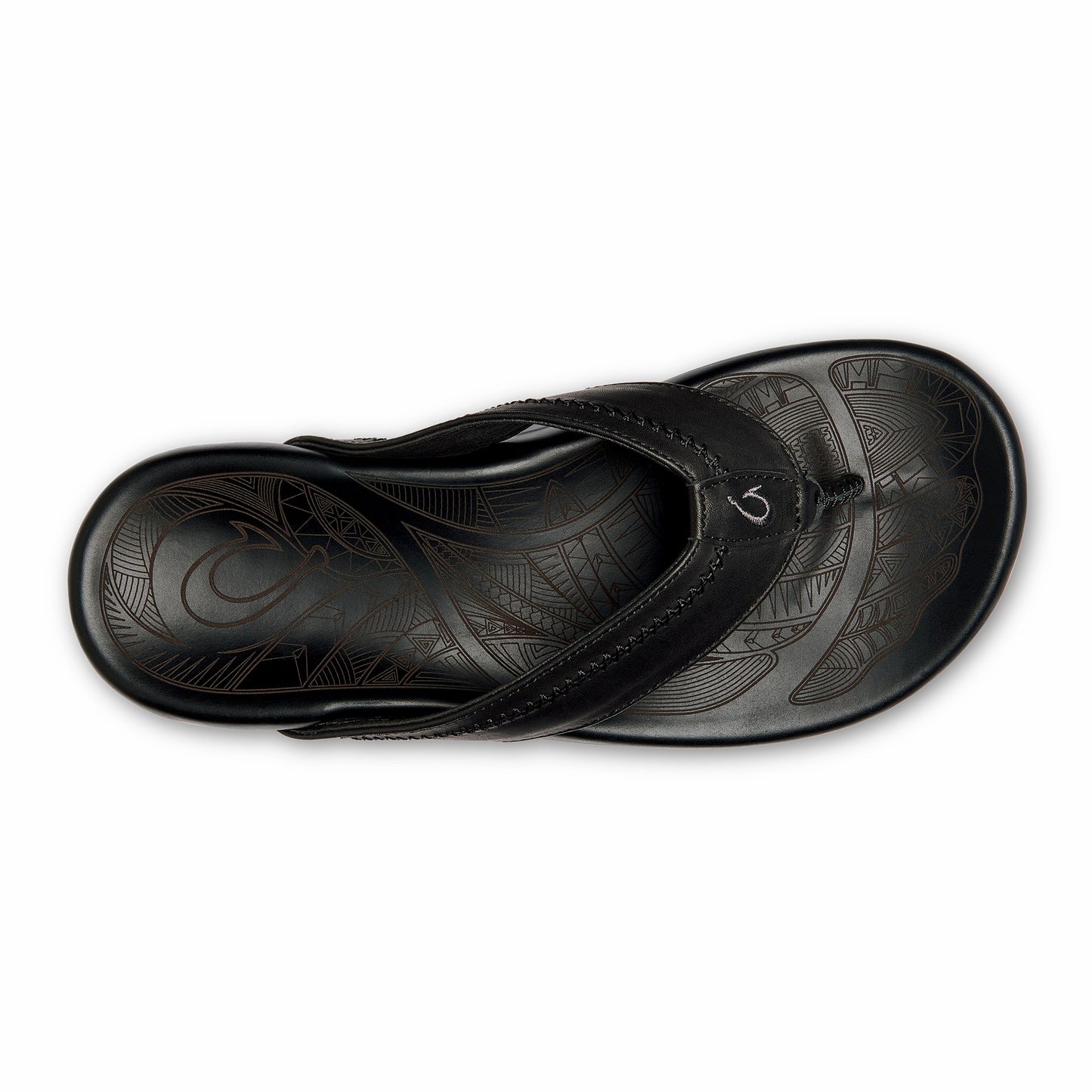 Olukai Hiapo - Lava Rock Leather Beach Sandals
