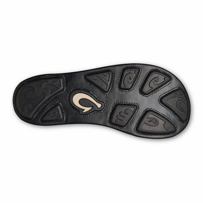 Olukai Hiapo - Lava Rock Leather Beach Sandals