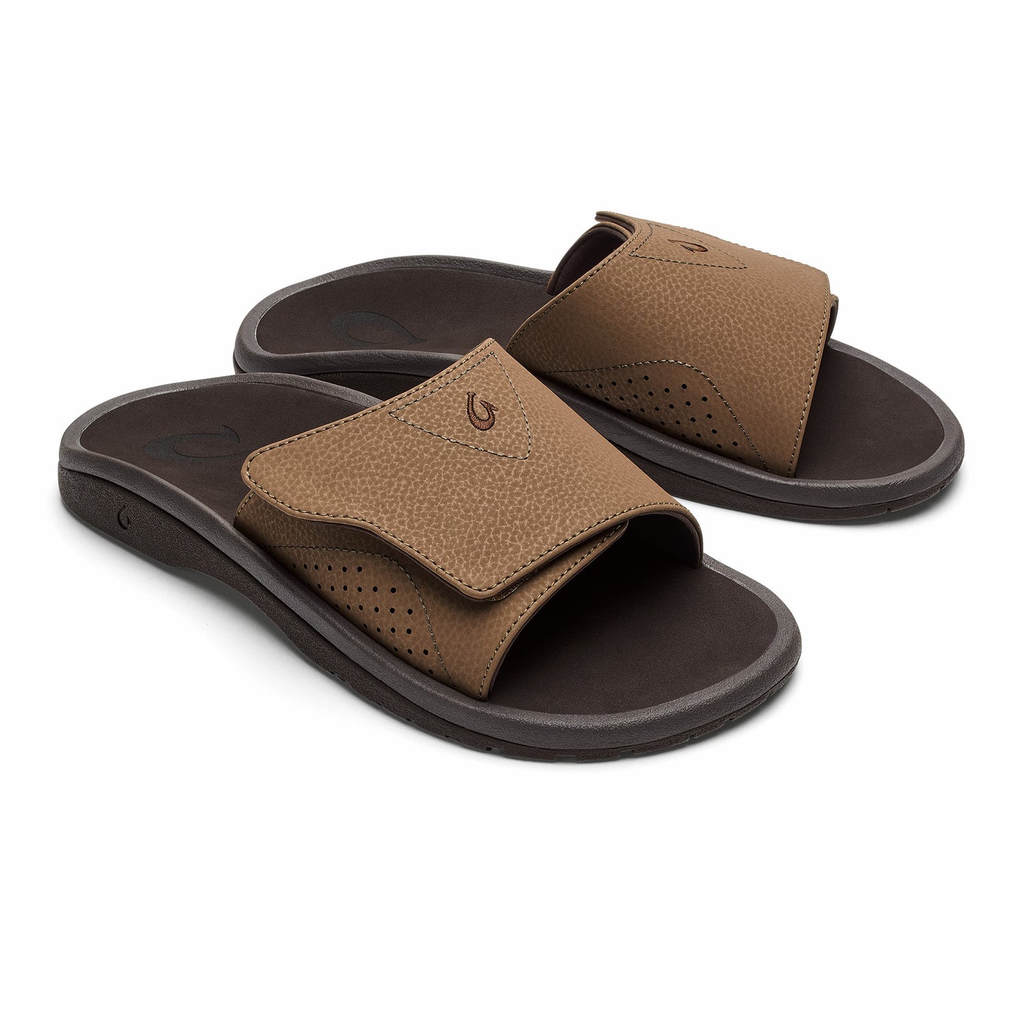 Olukai Nalu Slide - Tan / Dk Java