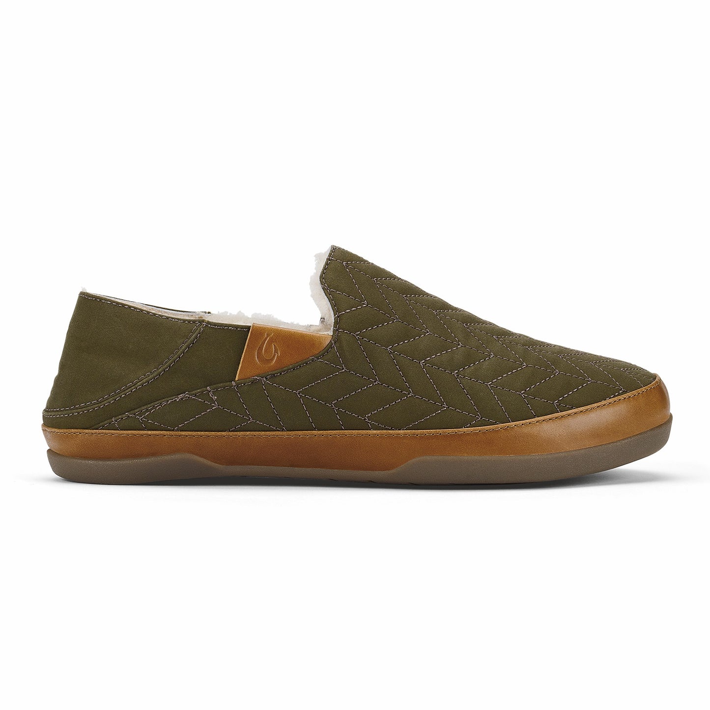 Olukai Hanohano Waxed Canvas Slippers - Husk