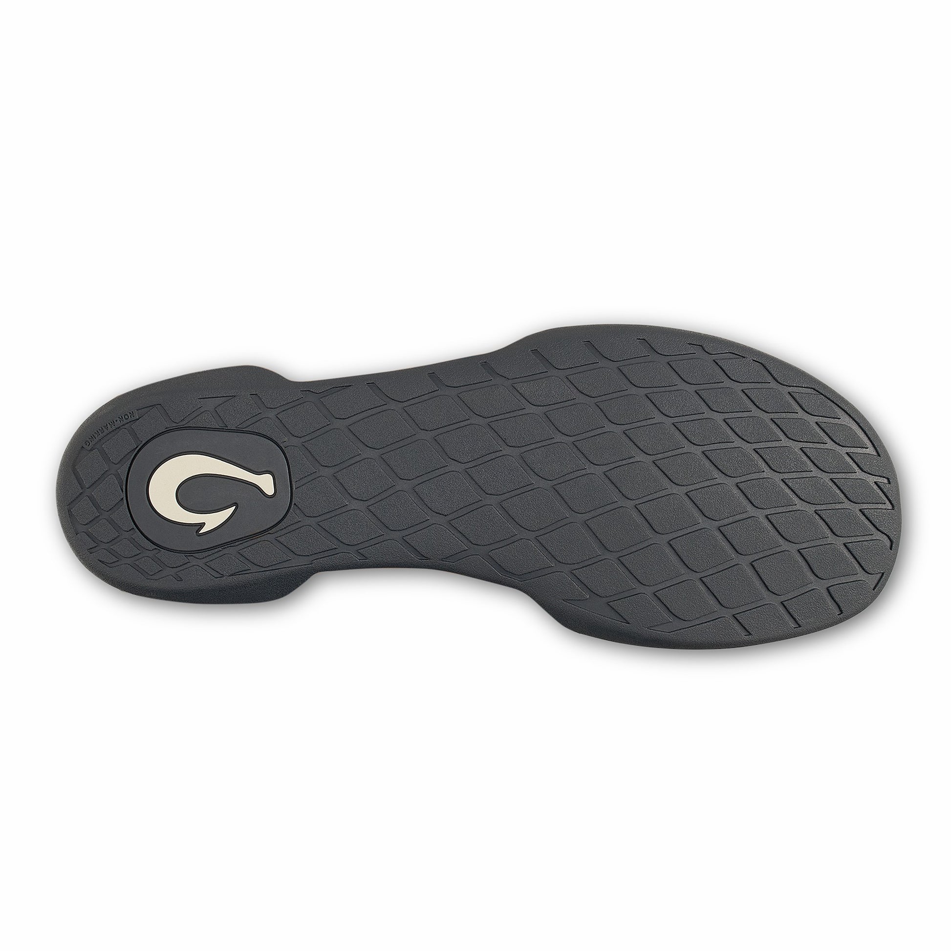 Olukai Hanohano Waxed Canvas Slippers - Dark Shadow