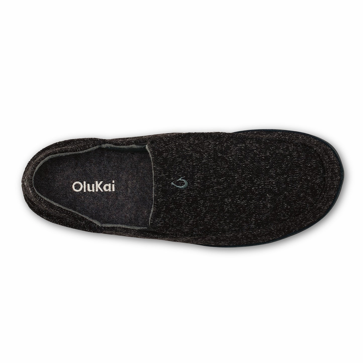 Olukai Moloā Hulu Wool Slippers - Black