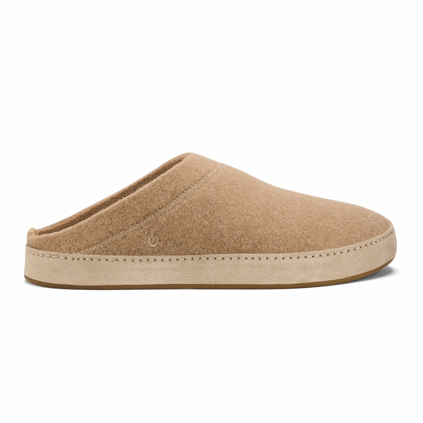 Olukai Hāmani Hulu Wool Mule Slippers - Oatmeal