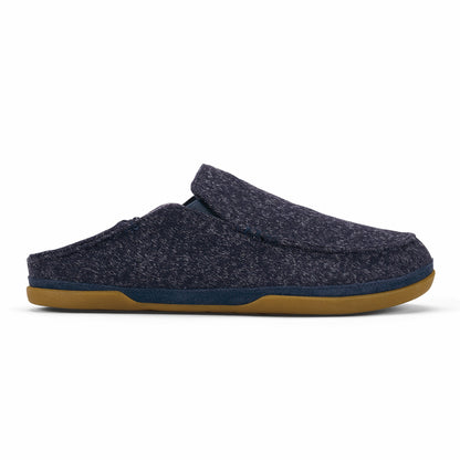 Olukai Moloā Hulu Wool Slippers - Trench Blue