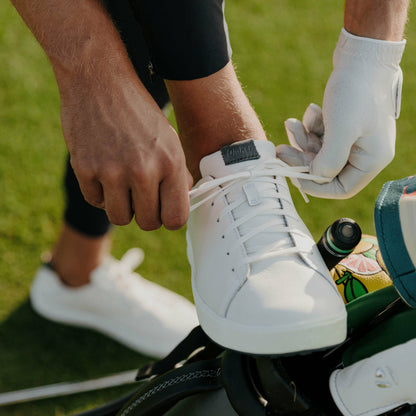 Olukai Wai‘alae Waterproof Leather Golf Shoes - White