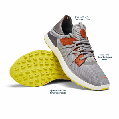 Olukai Manele Breathable Golf Shoes - Poi / Charcoal