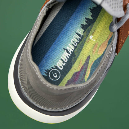 Olukai Manele Breathable Golf Shoes - Poi / Charcoal