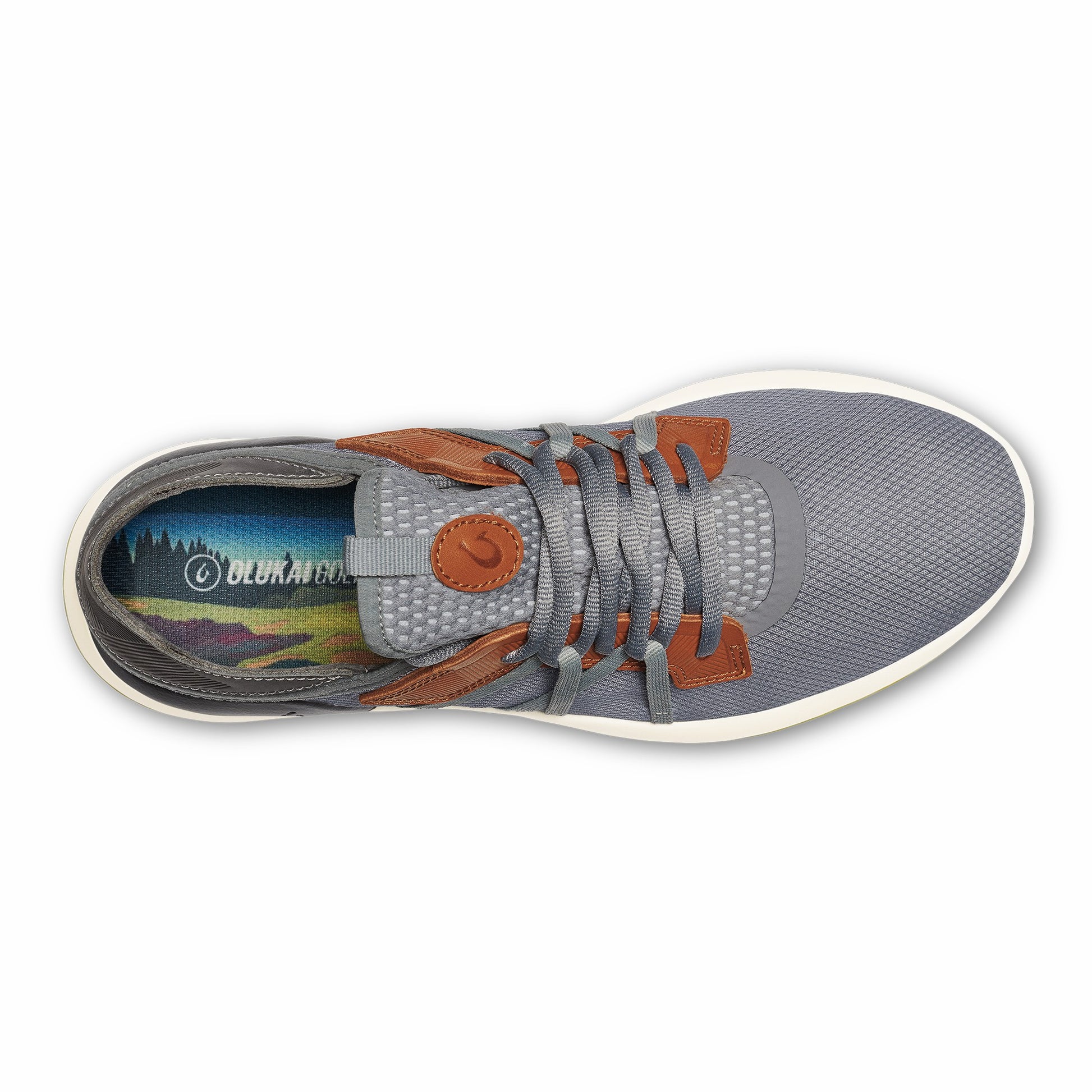 Olukai Manele Breathable Golf Shoes - Poi / Charcoal