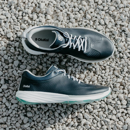 Olukai Mākena Waterproof Golf Shoes - Mood Indigo