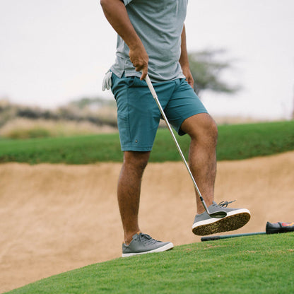 Olukai Wai‘alae Waterproof Leather Golf Shoes - Stone