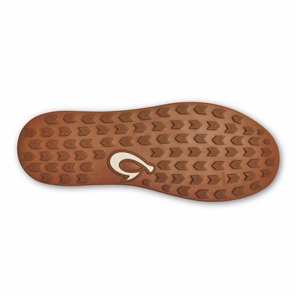 Olukai Wai‘alae Waterproof Leather Golf Shoes - Stone